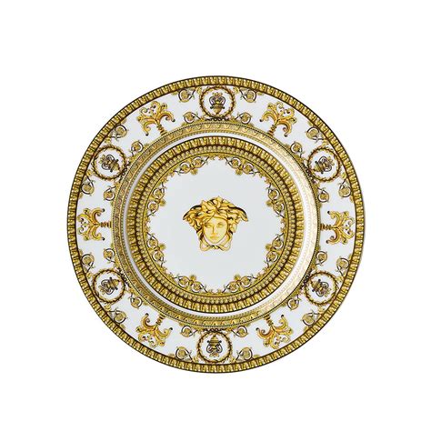 versace piatto piano 18 cm i love baroque|I ♡ Baroque Plate 18 cm White,Print .